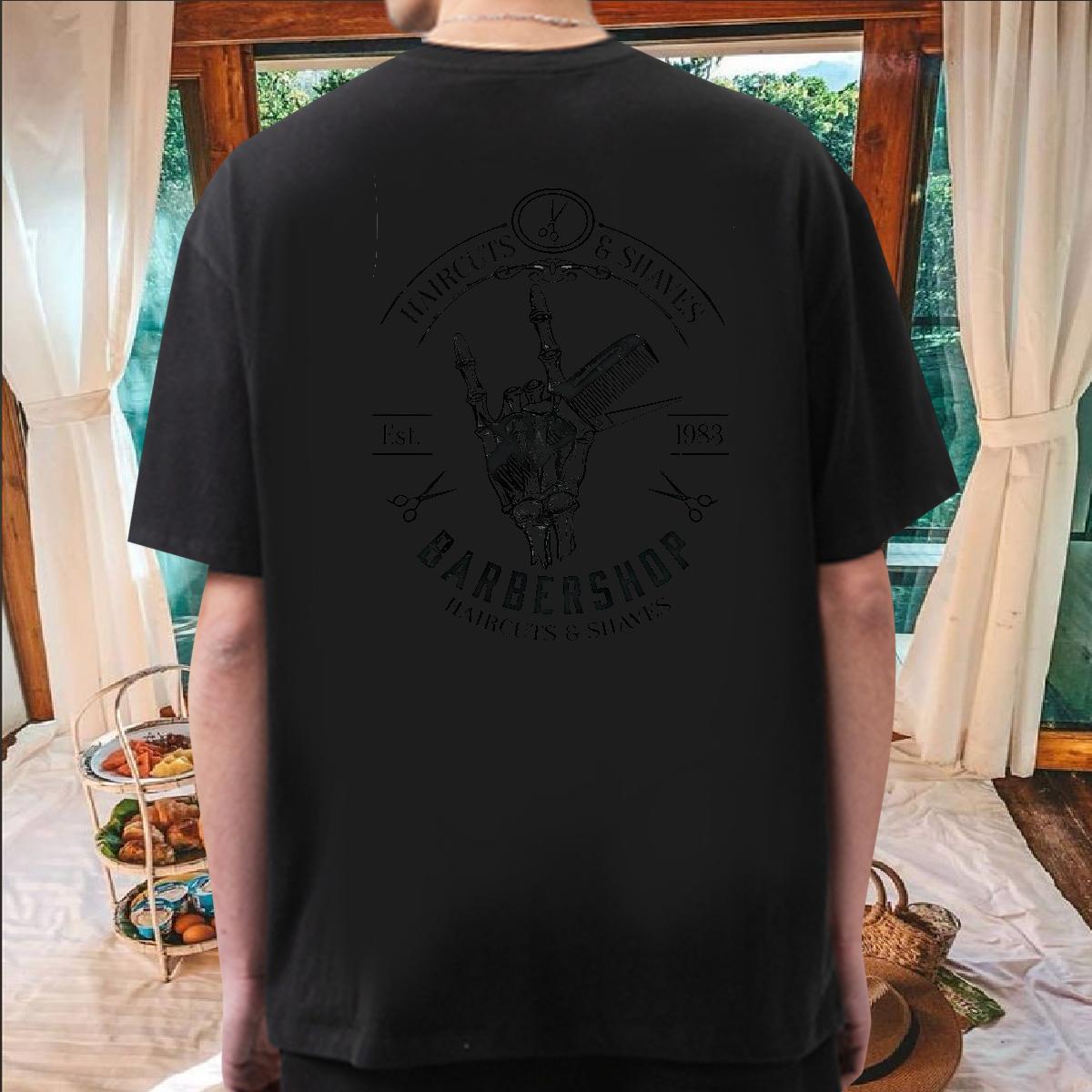 Designer Fashion Man T Shirts hands Tops Tees 230g Pure Cotton Spring Summer Loose Fit Cartoon Printing L-4XL Breathable Crew Neck Tshirt for Man Woma