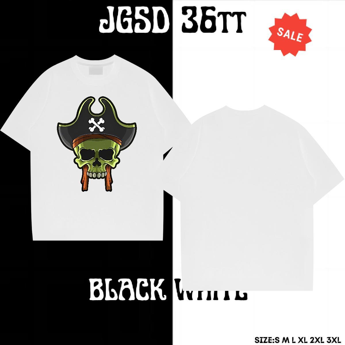 New T Shirt For Man skull Tees 230g Pure Cotton Street wear Hip Hop Brand Plus Size Cartoon Breathable Short Sleeve Men Tshirts