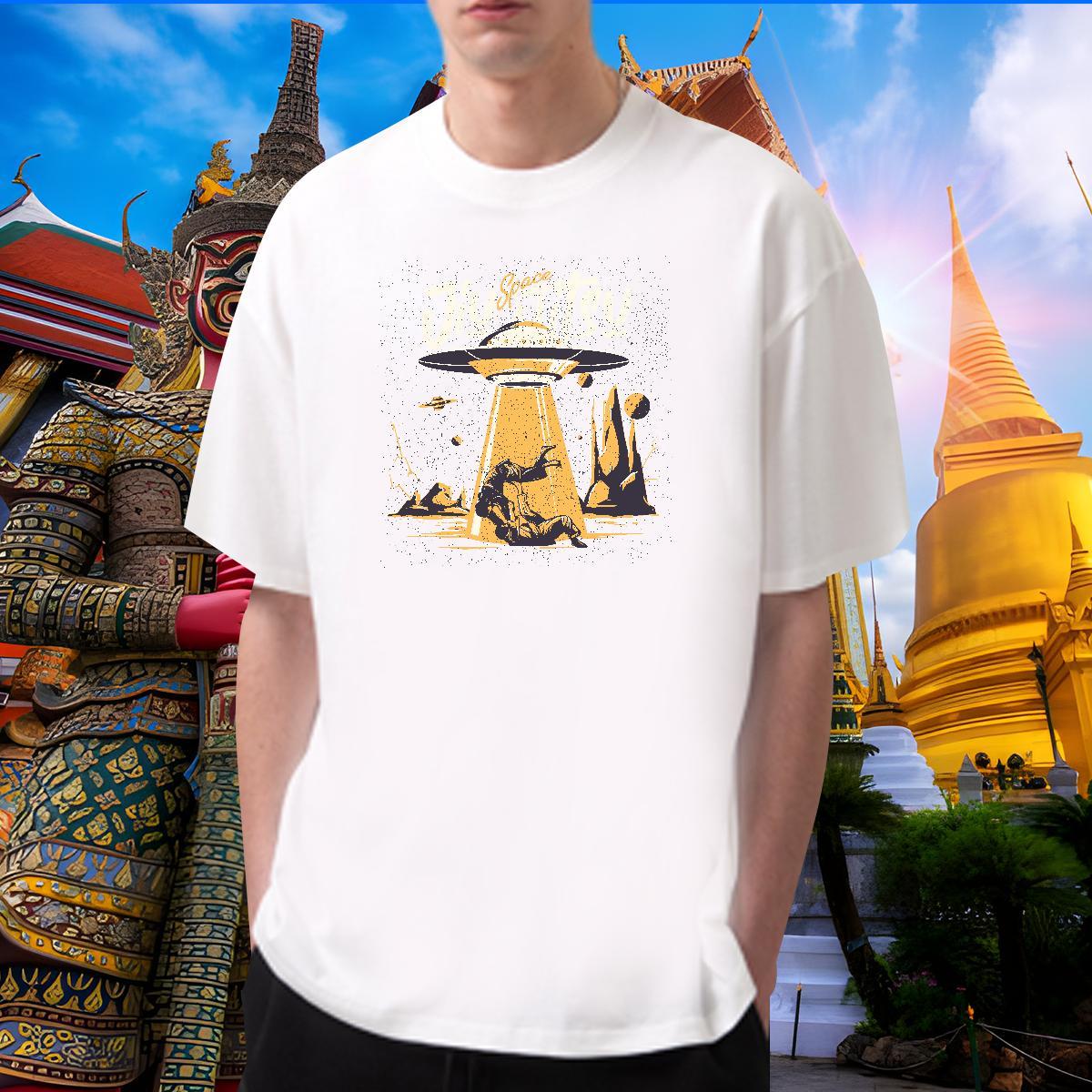 2024 Designer T-Shirts for Men ET Tee Shirt 100% Cotton 230g Anime Printing Street Unisex Asian Size Breathable Short Sleeve Men Tshirts