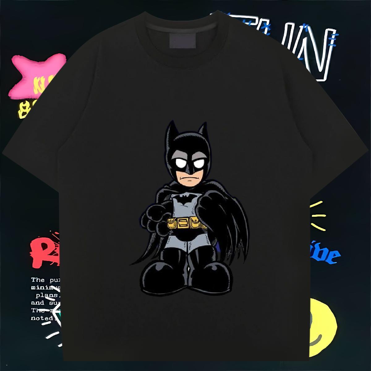 Designer T-Shirts for Men skull Clothes 230g 100% Cotton Street Casual Loose Fit Asian Size Pure Cotton Couples T Shirts