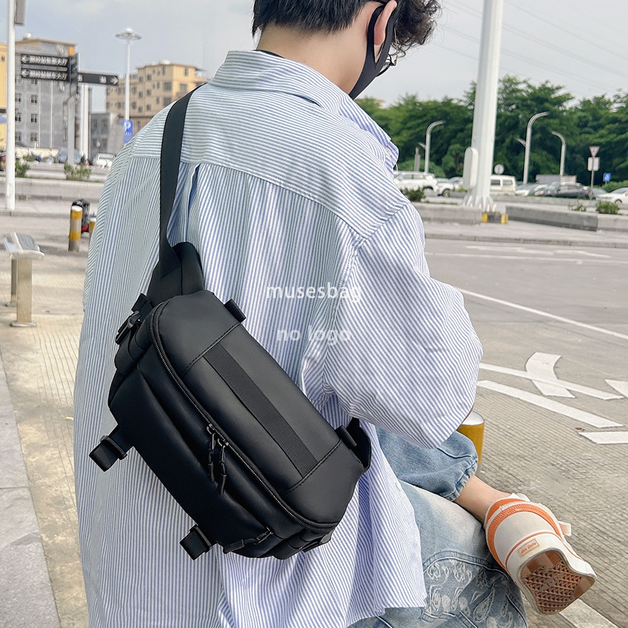 Fashion trend crossbody bag Japanese elements large capacity chest bag new casual bag Fanny pack sports bag chest bag