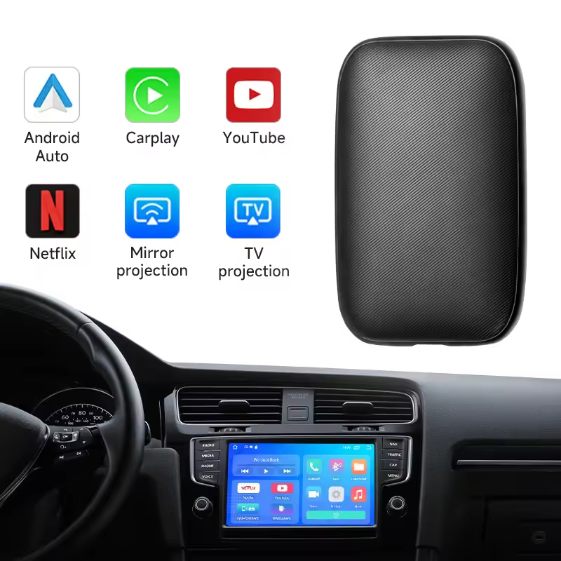 CP2B carplay ai box closed android system RK3326 chipset 2GB + 8GB wireless carplay adapter youtube netflix android app car play box