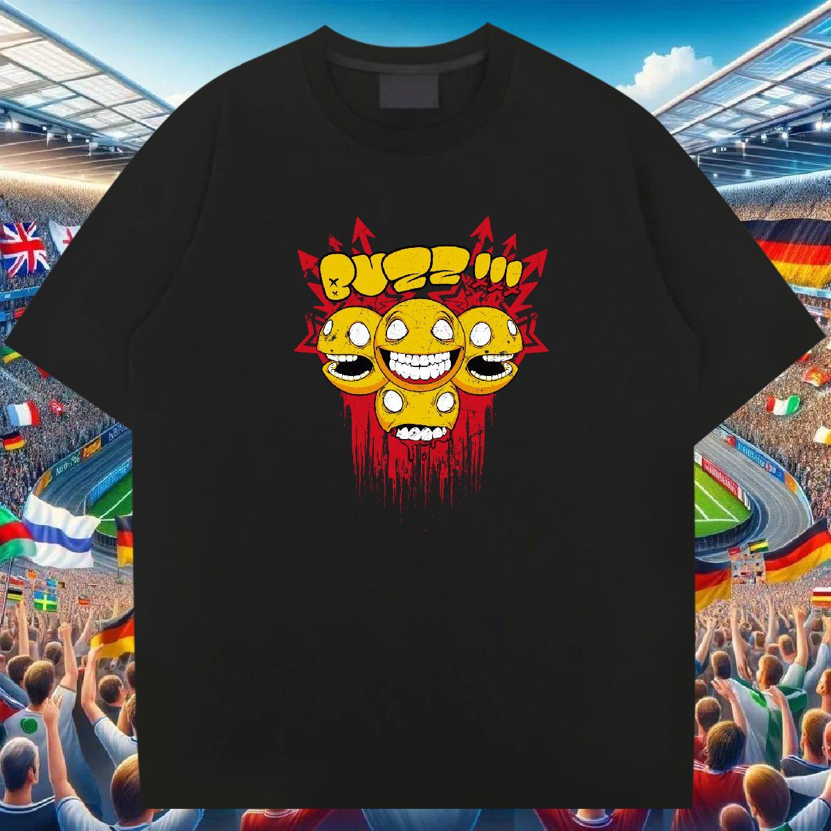 Brand T Shirt For Man skull Clothes 100% Cotton 230g Casual Classic Custom Cartoon Crew Neck Breathable Tshirts