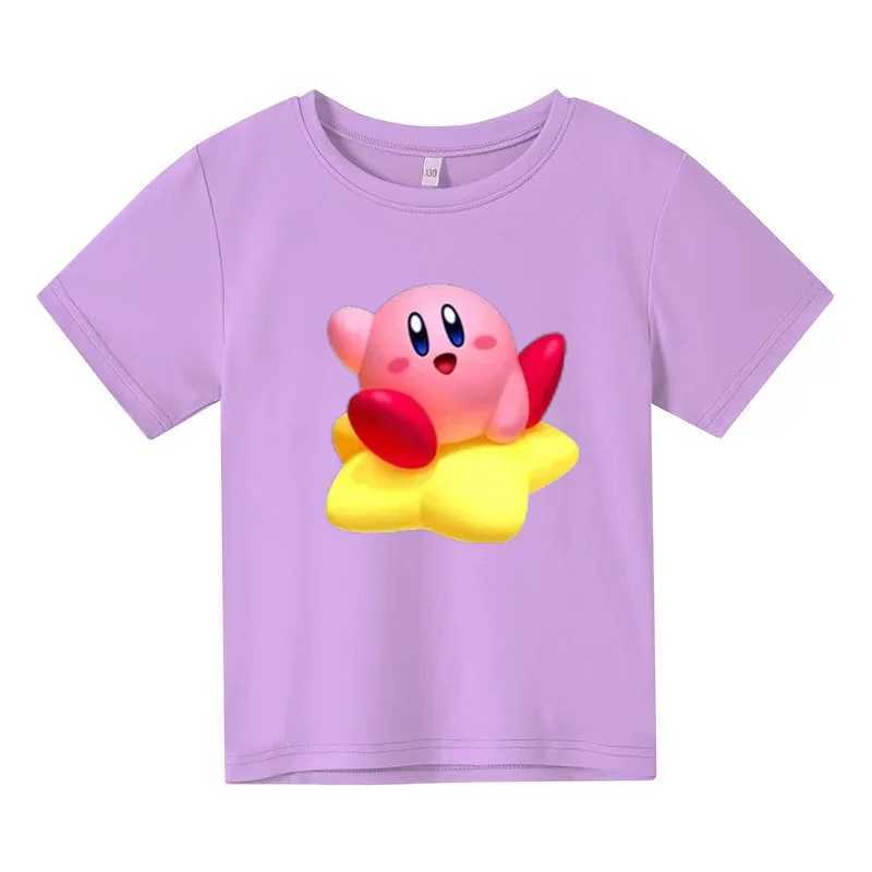 Anima Kawaii Cute Kabi Celebrity Painted Boys and Girls T-shirt 2-12 Years Old Childrens Printed Casual Fashion Outdoor T-shirtW240718