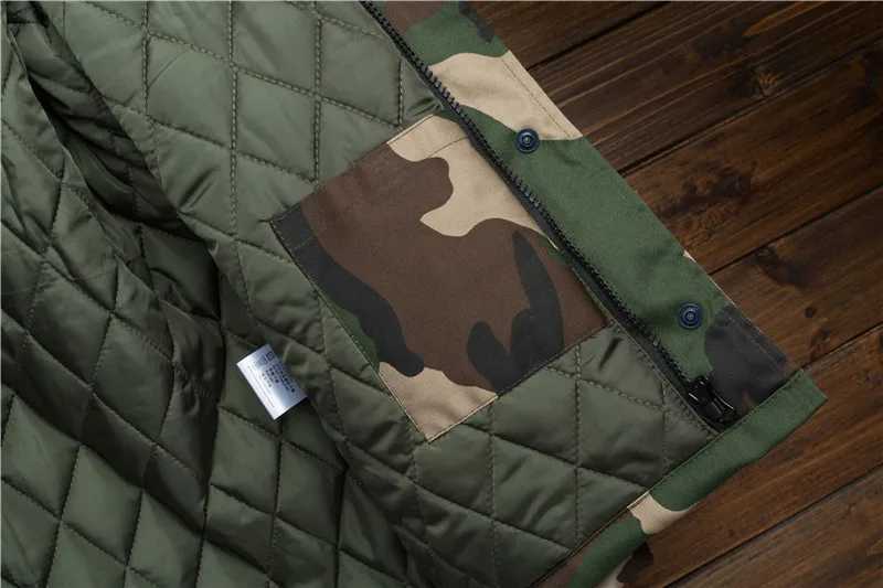 Men's Jackets Casual Camouflage Mens Winter Jacket Thick Warm Male Coat Camo Hooded Cotton Windproof Parka Mens Overcoat z240806