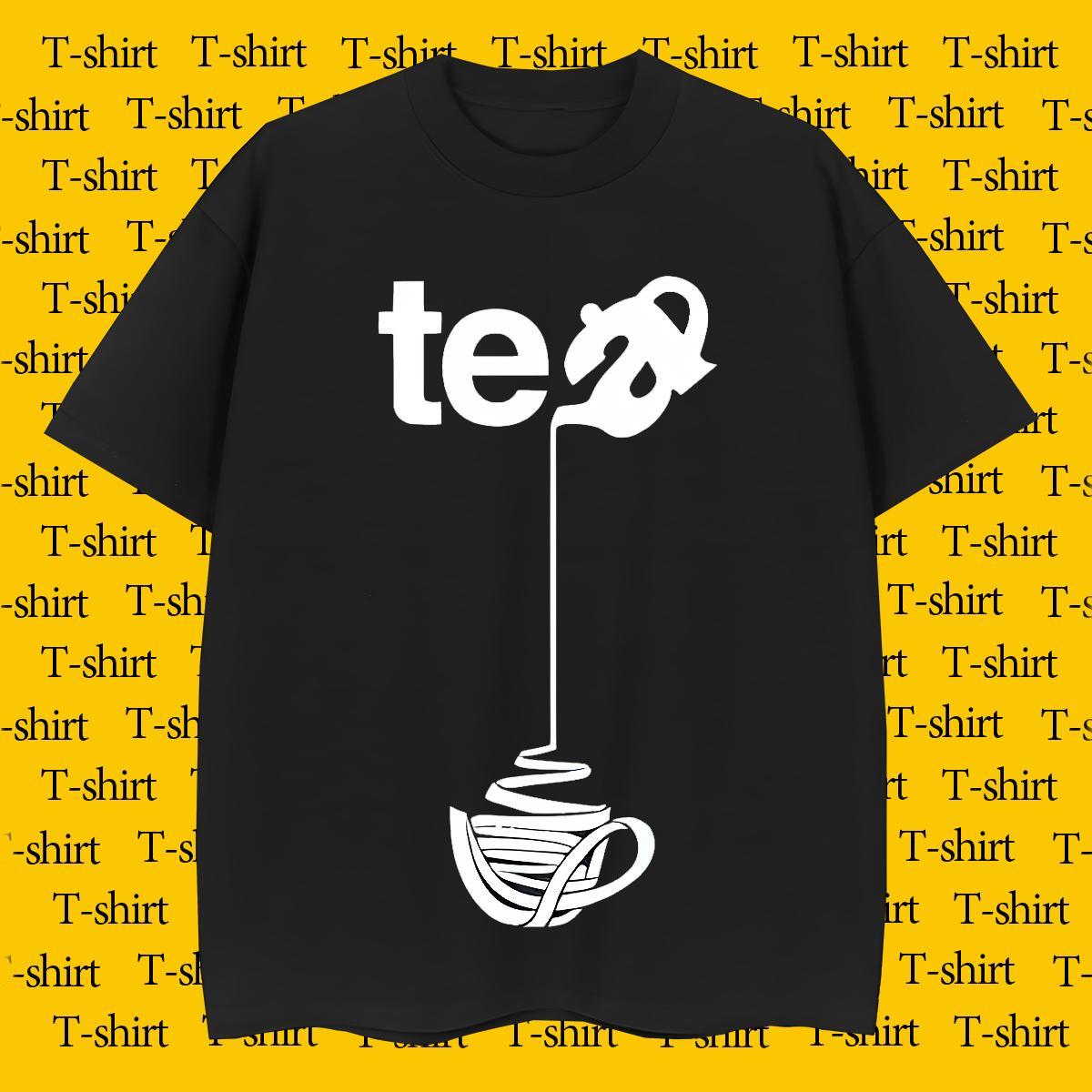 2024 DIY T Shirt For Man letter Polos 230g 100% Cotton Daily Outfit Loose Anime Print Crew Neck Men Tees