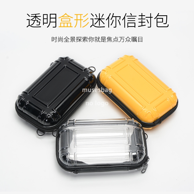 Manufacturers wholesale mini luggage bags Transparent PVC change mobile phone multi-function bag portable travel crossbody bag