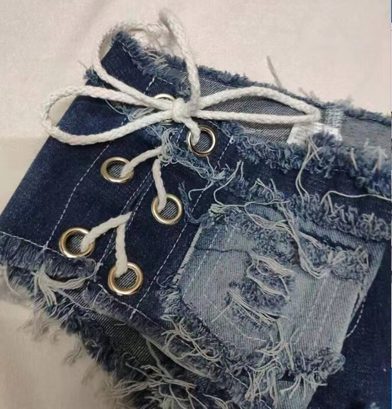 New Summer Trendy Jeans, Shorts, Hot Pants, Nightclub Low Waist Sexy Internet Celebrity Live Broadcast Women's Shorts