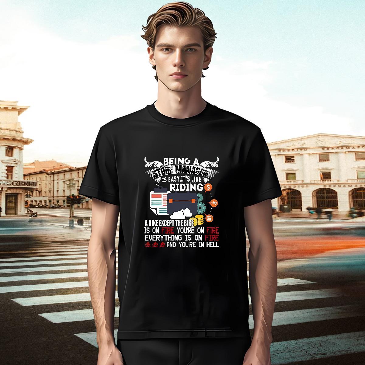 Wholesale T-Shirts letter Tops Tees 230g Pure Cotton Daily Wear Cool Design Cartoon Print Breathable Crew Neck Men Tops Tees