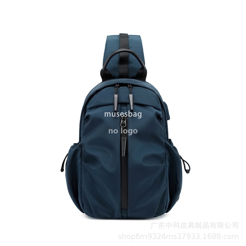 New high quality trend men's lightweight chest bag Multi-functional waterproof moisture-proof crossbody bag large capacity chest bag