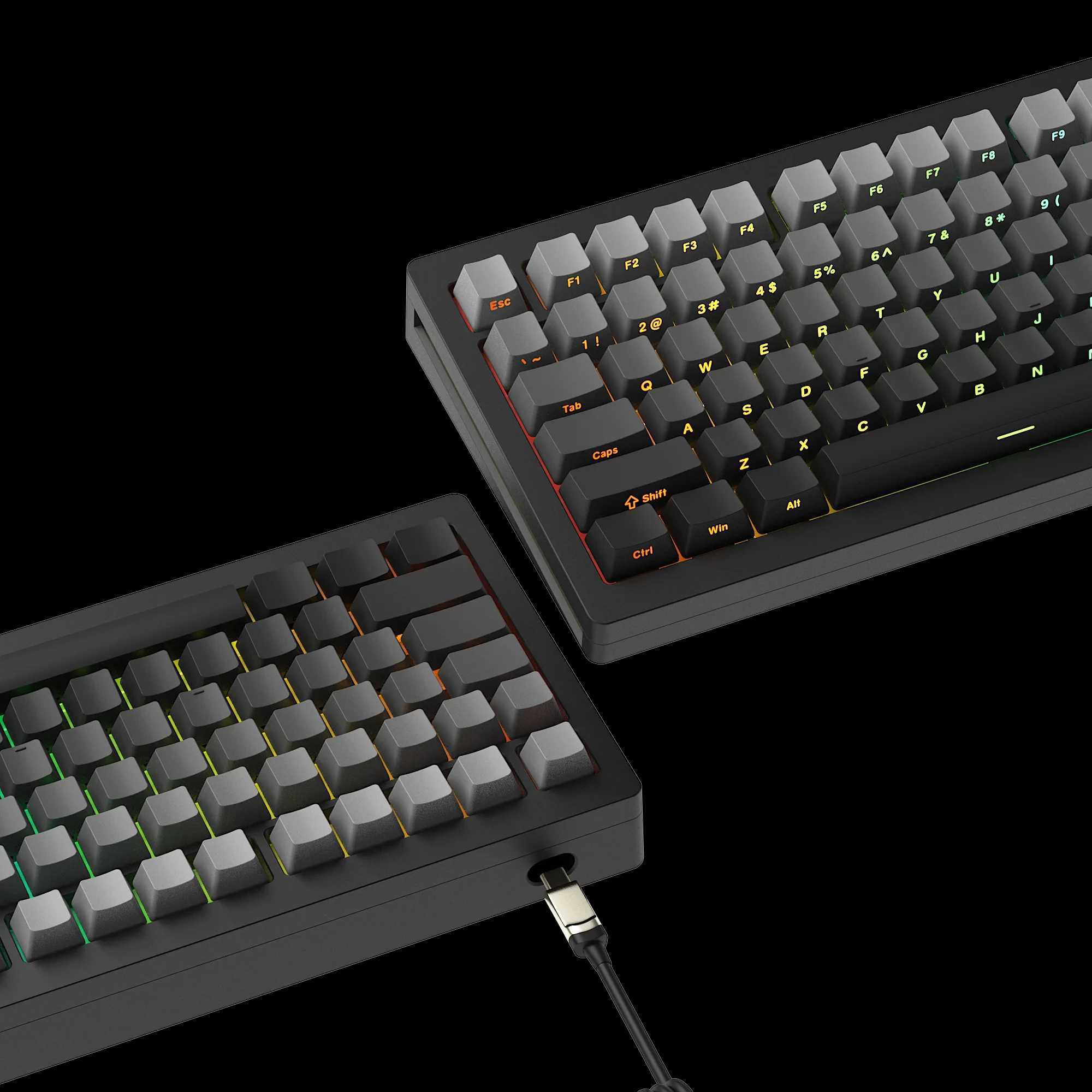 Akko MONSGEEK M1W HE-SP Mechanical Keyboard with Magnetic Switch 75% RGB Aluminum CNC Wireless Gaming Keyboard Gasket-MountM240715