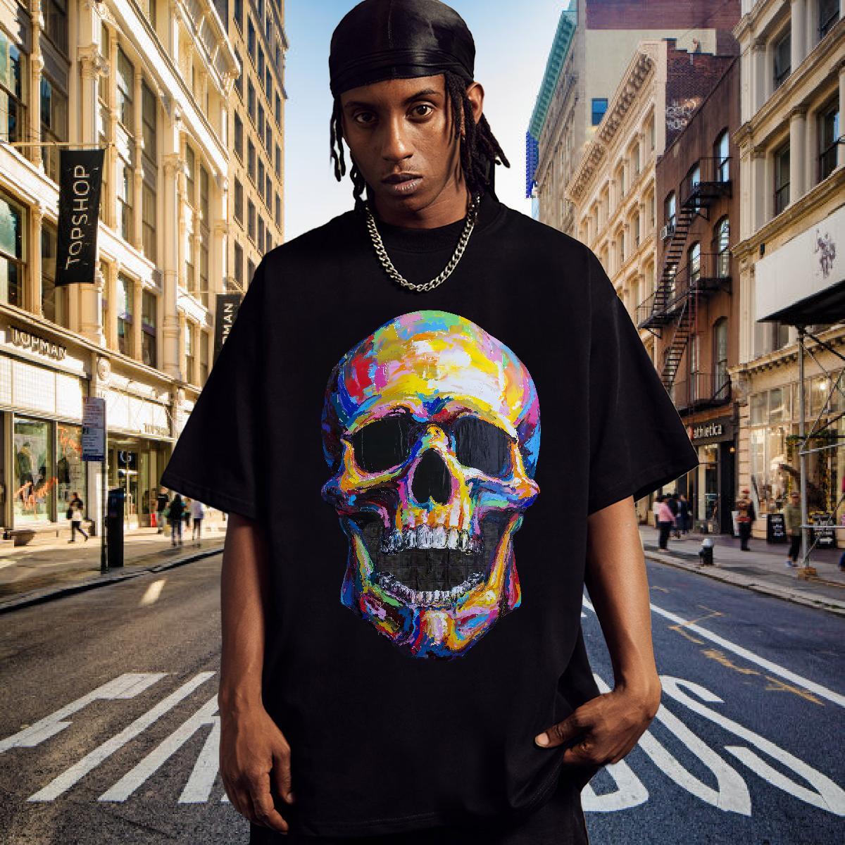 2024 Designer T shirt monster Tees 230g 100% Cotton Casual Wholesale Cartoon Print Breathable Short Sleeve Men Clothes T-Shirt