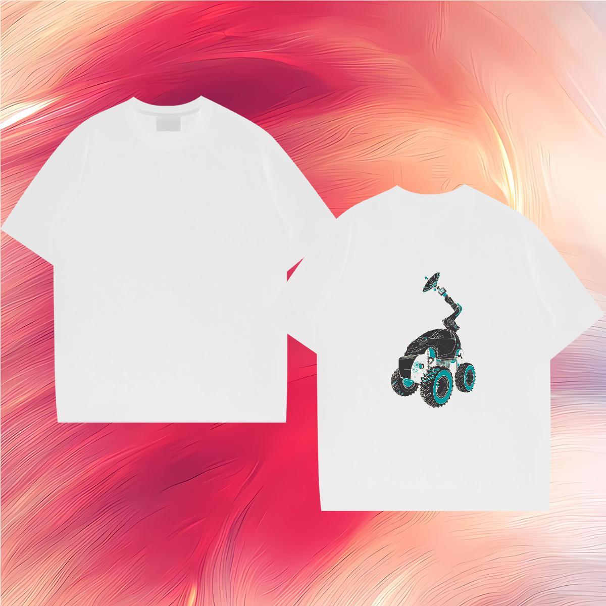 Casual New T-Shirts for Men telecar Tees Shirts 230g 100% Cotton Street Casual High Quality Custom Print Plus Size Round Neck Short Sleeve Men Tees
