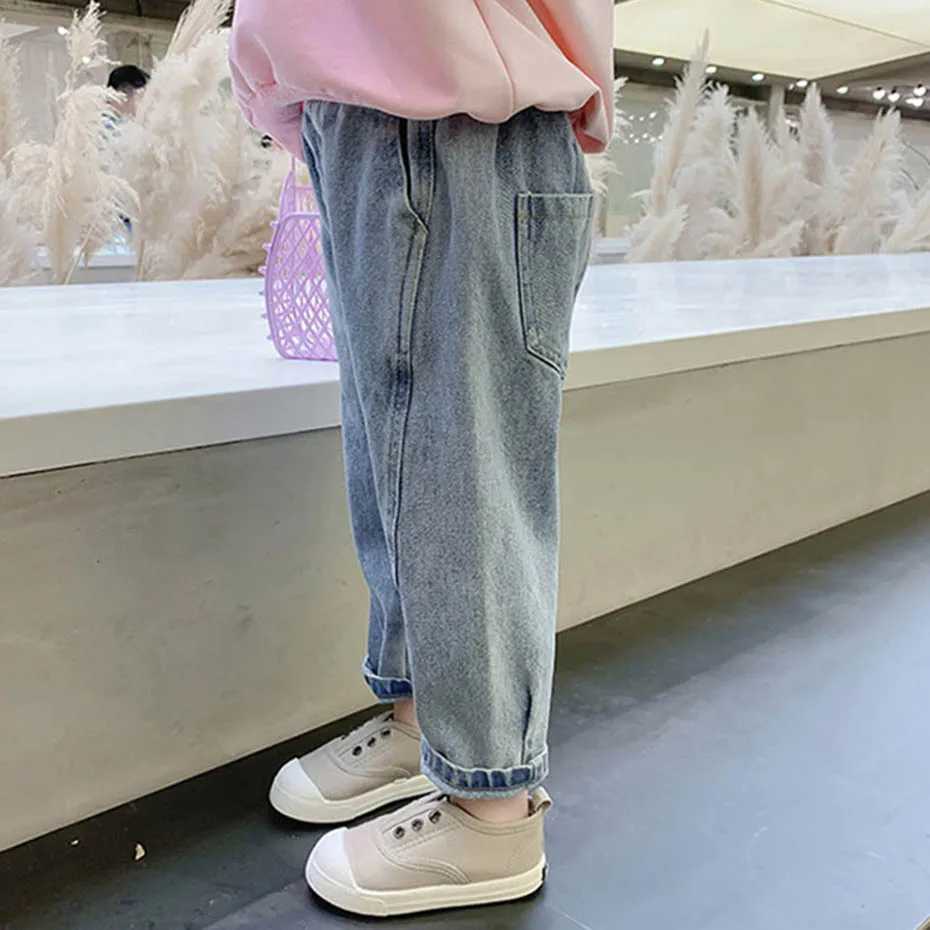 Jeans Baby Jeans Solid Color Jeans For Girls Spring Autumn Jeans Boy Girl Casual Style Toddler Girl Clothes