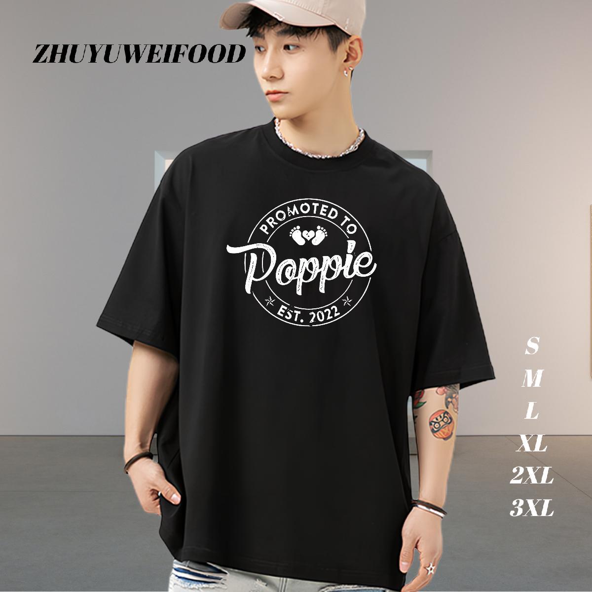 Custom Man T Shirts letter Top Tees 100% Cotton 230g Anime Printing Street Loose Cartoon Printing L-4XL Breathable Short Sleeve Men Tops Tees