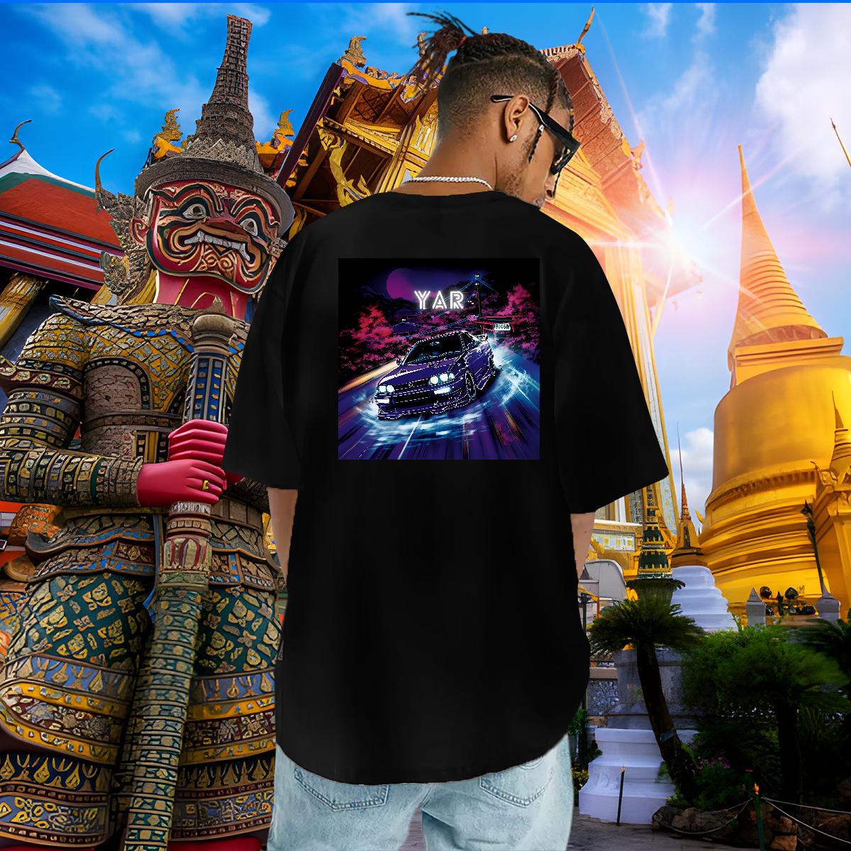 New Arrival T-Shirts for Men car Tshirts 100% Cotton 230g Summer Casual High Quality DIY Printed Breathable Short Sleeve Men Tshirts