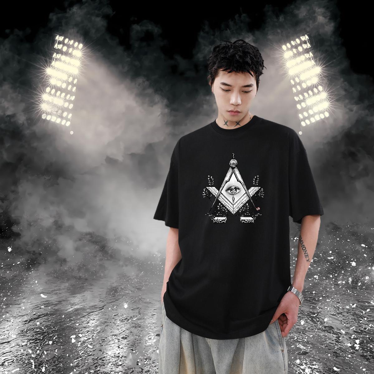 Casual New T-Shirts eye of the devil Wear 230g 100% Cotton Daily Outfit Classic Custom Anime Pure Cotton Couples T Shirts