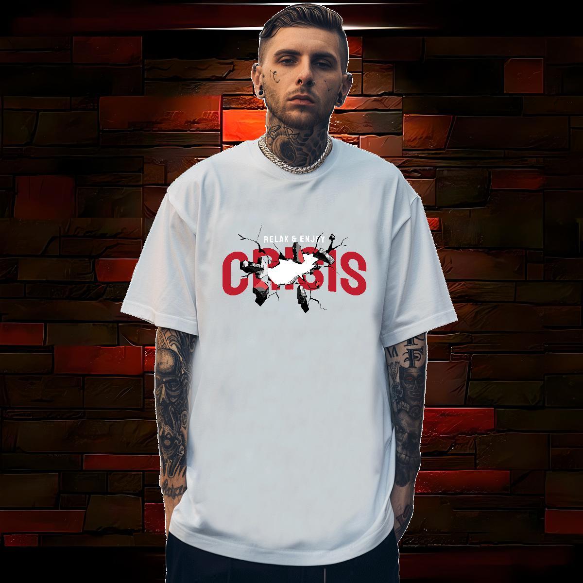 Fashion Design T shirt letter Clothes 100% Cotton 230g Anime Printing Street Soft Customized Print O-Neck Short Sleeve Men Tshirts