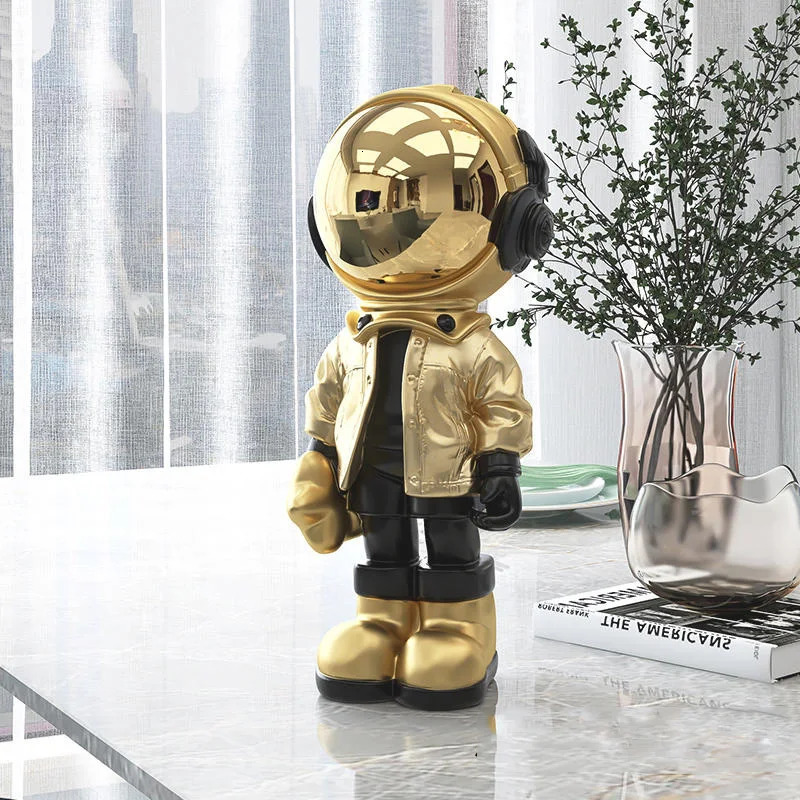 Artlovin Creative Resin Cartoon Astronaut Statue Home Decoration Images Desktop Decoration Sculptures Nordic Interior Decoration Gifts 240806