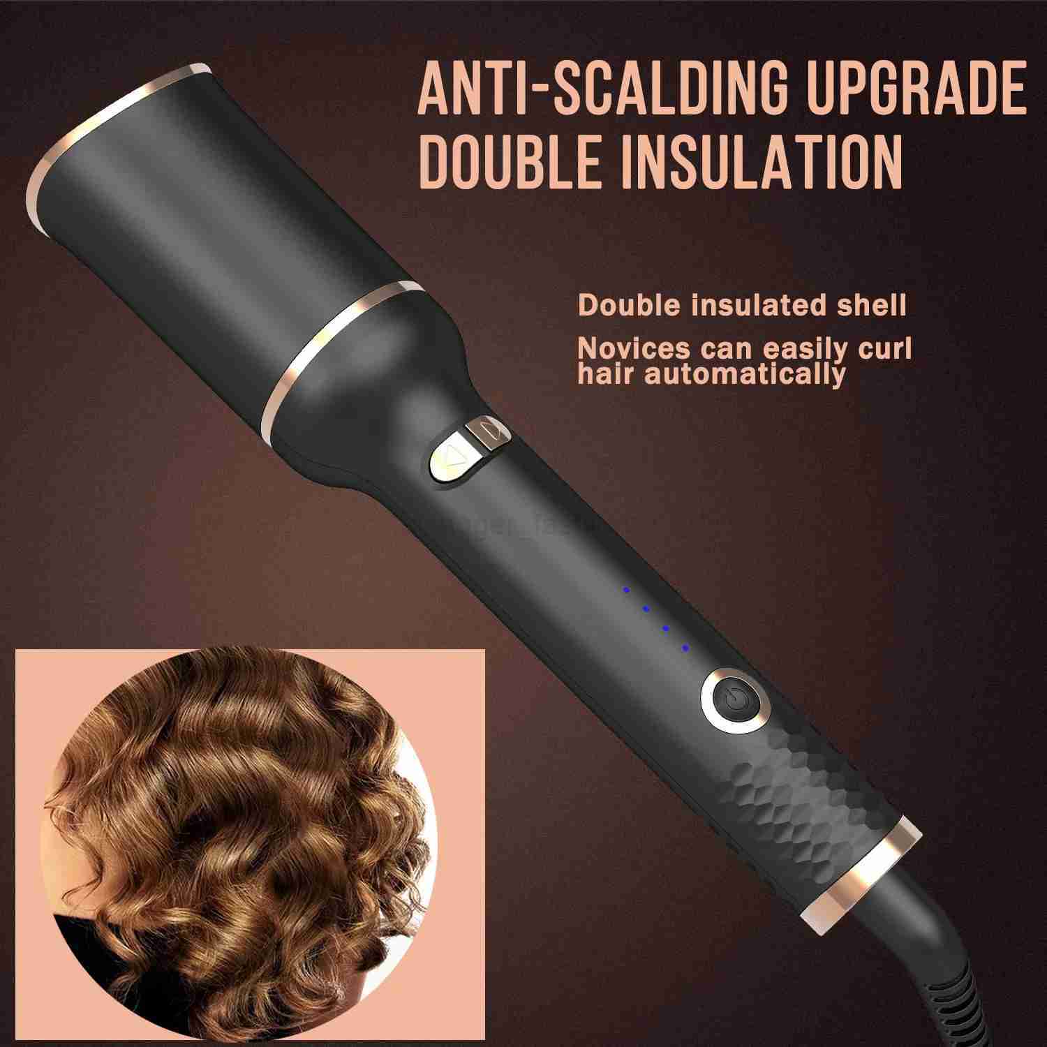 Automatic Hair Curler Auto Hair Curling Iron Ceramic Rotating Air Curler Air Spin Wand Styler Curl Machine Magic Hair ToolsXJ240807