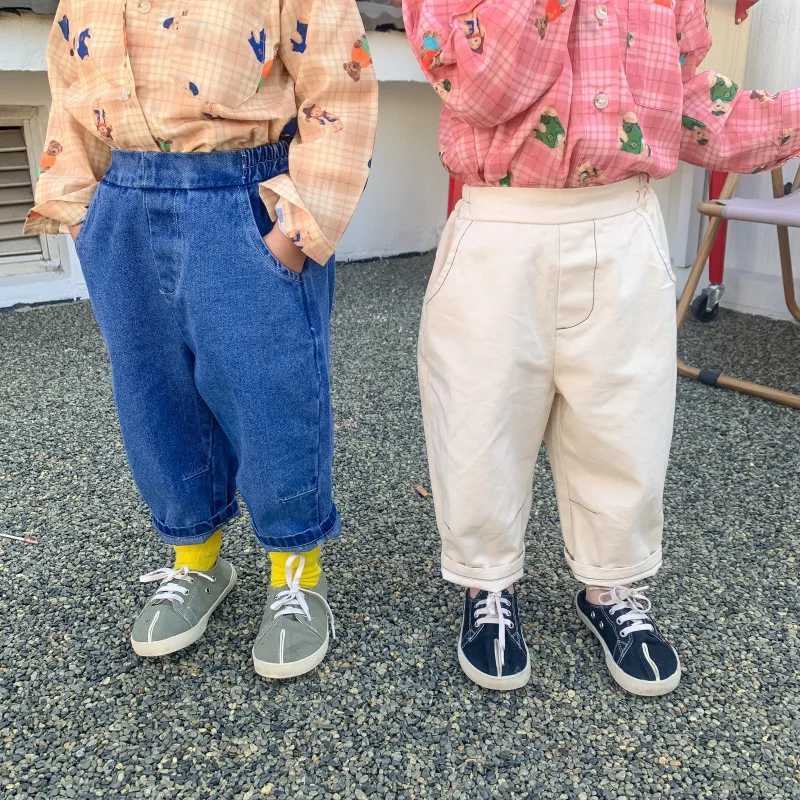 Jeans Spring new design Kids jeans Children 2 colors loose denim Hip pants