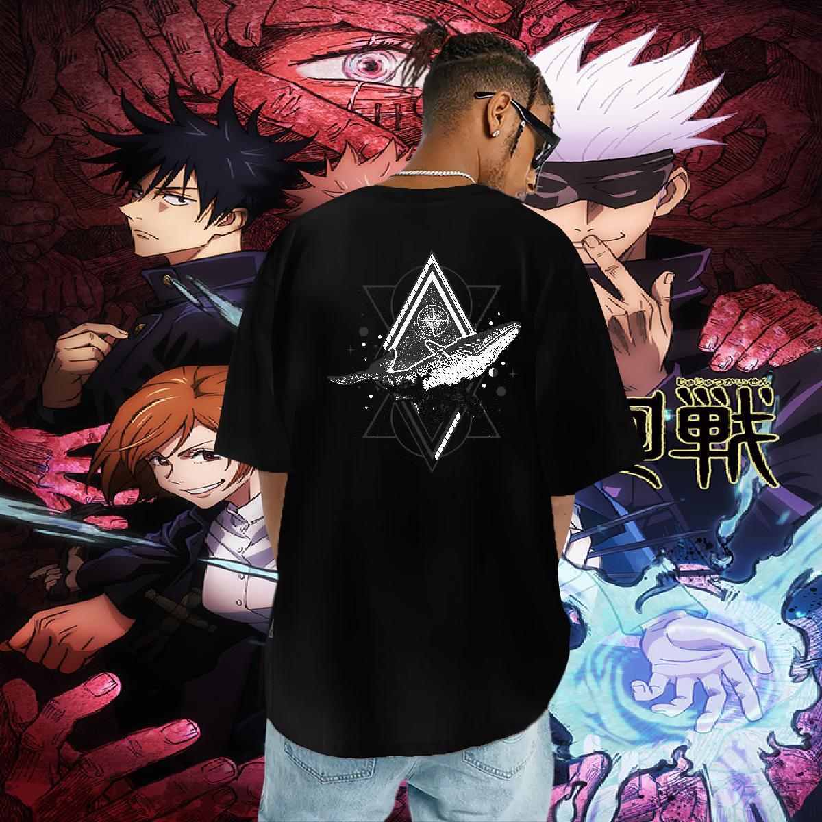 Free Shipping T shirt eye of the devil Top Tees 230g Cotton Sport Cool Cartoon Print Breathable Soft Tshirts