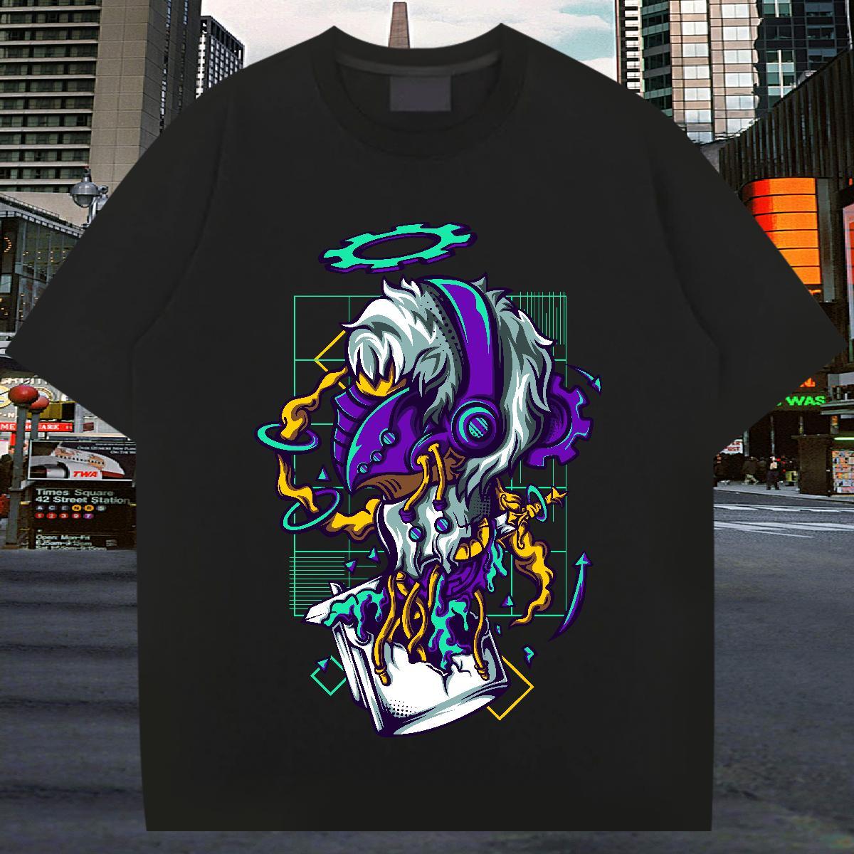 Classic Casual Mens T Shirts ET Tees 230g Pure Cotton Outdoor Unisex Customized O-Neck Short Sleeve Tshirts