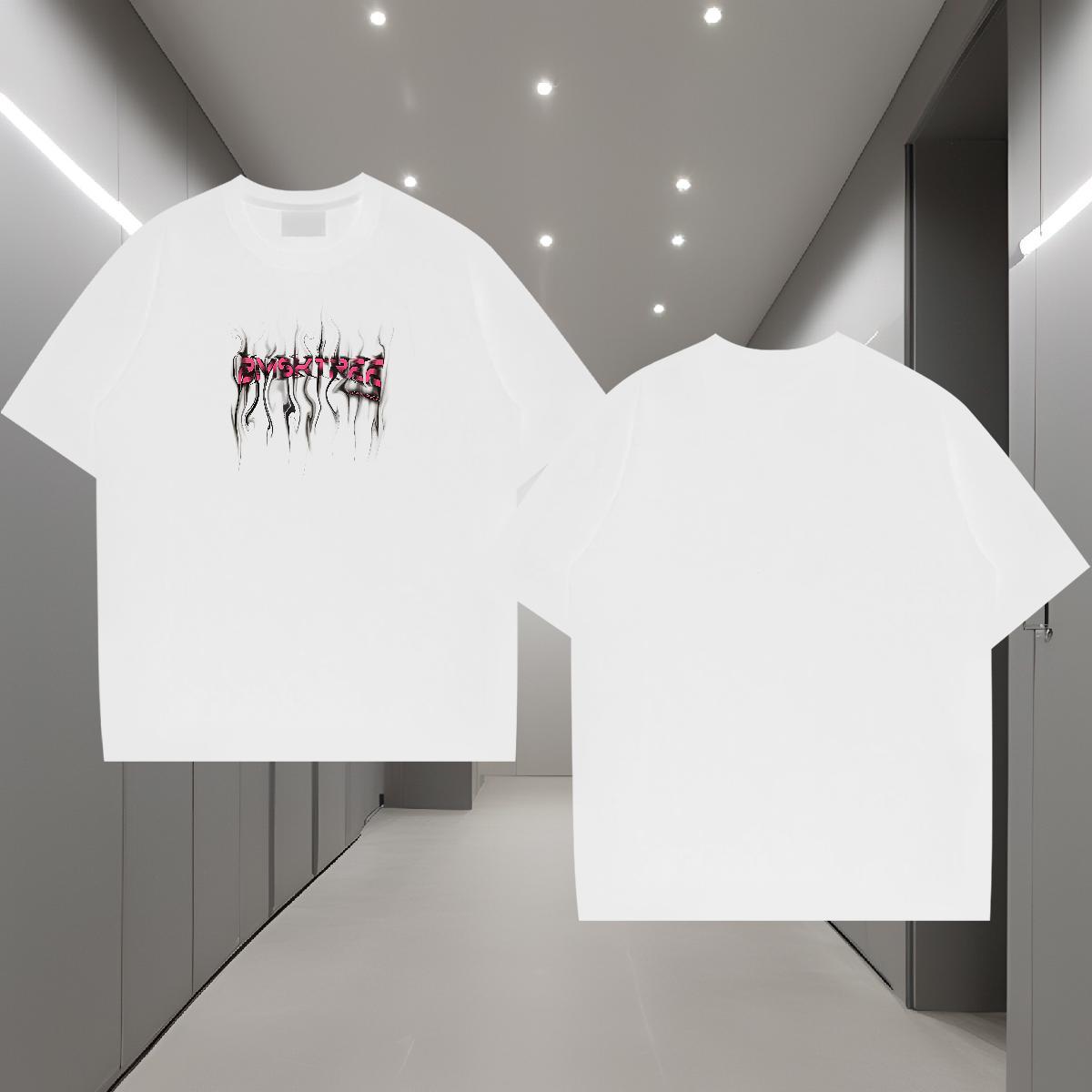 Custom T Shirt For Man letter Tees Shirts 230g 100% Cotton Casual Popular White Plus Size Pure Cotton Mens Tshirts