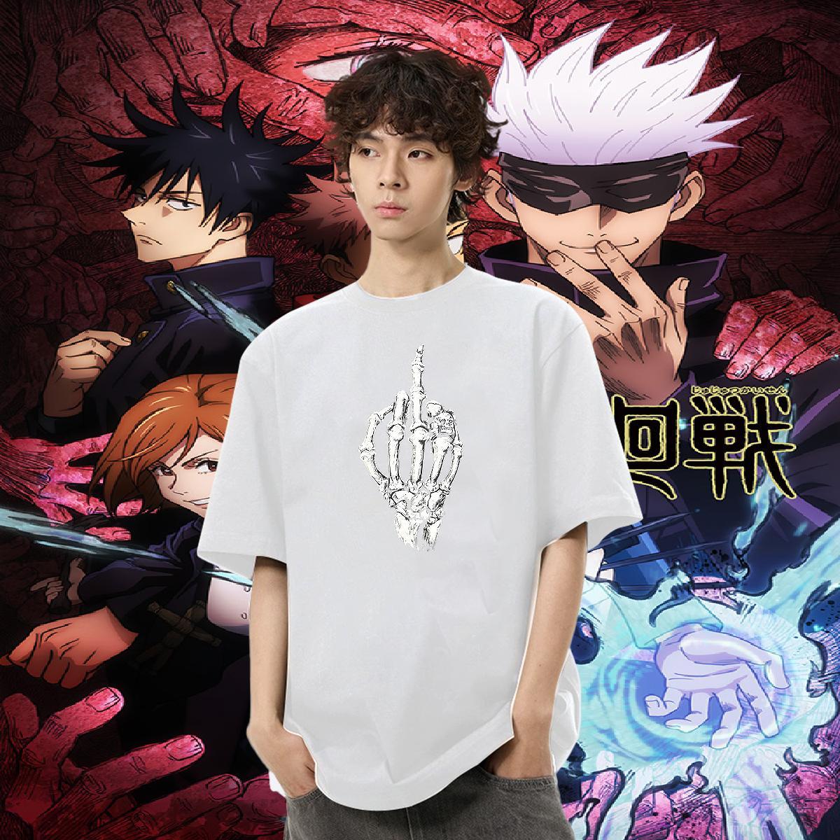 2024 Summer Men T Shirts skull Tops Shirt 230g Cotton Casual Daily Wear Cool Design DIY Printed Crew Neck Tshirt for Man Woman
