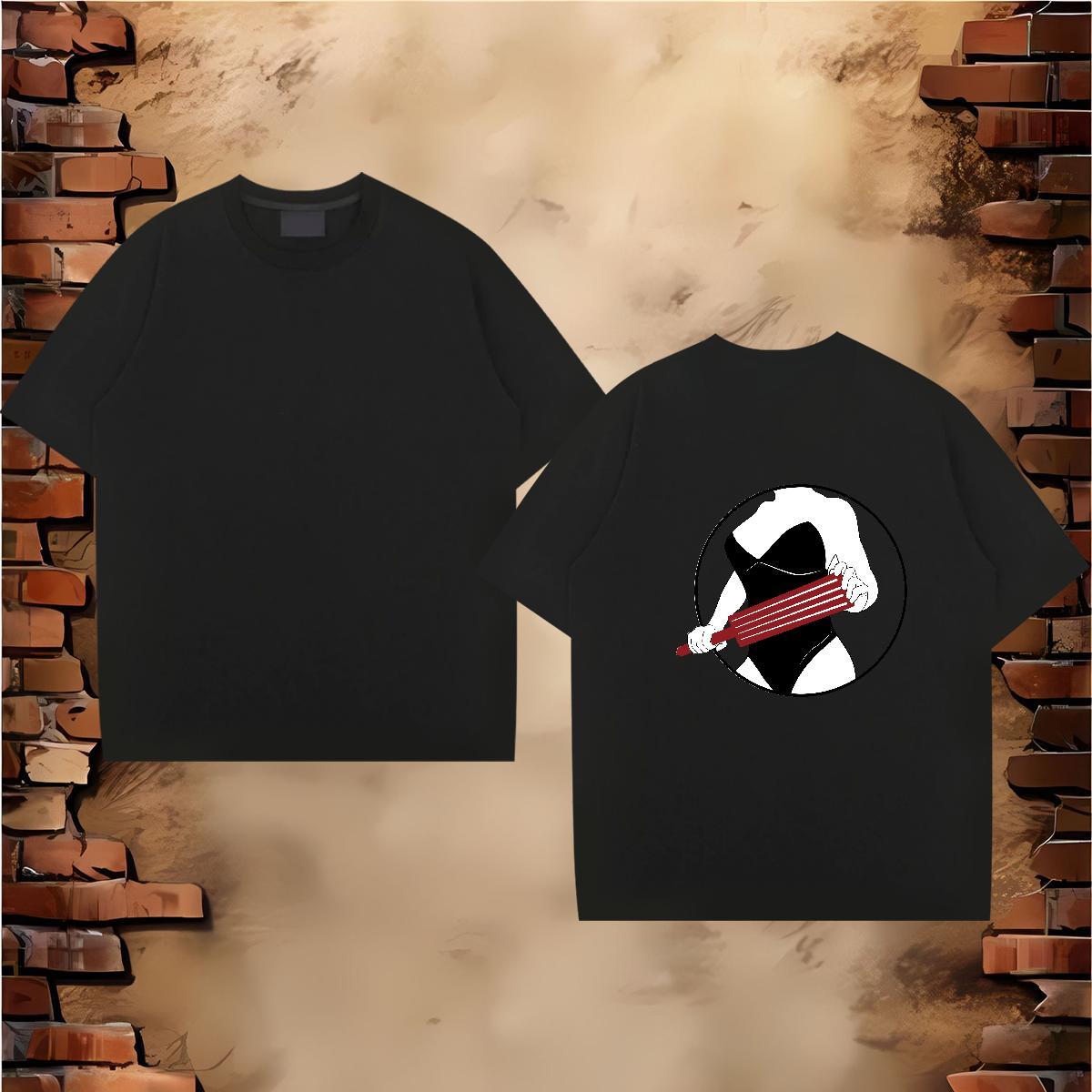 Designer Man T Shirts portrait Wear 230g Cotton Casual Beach Brand Custom Print Oversized Breathable Mens Tshirts