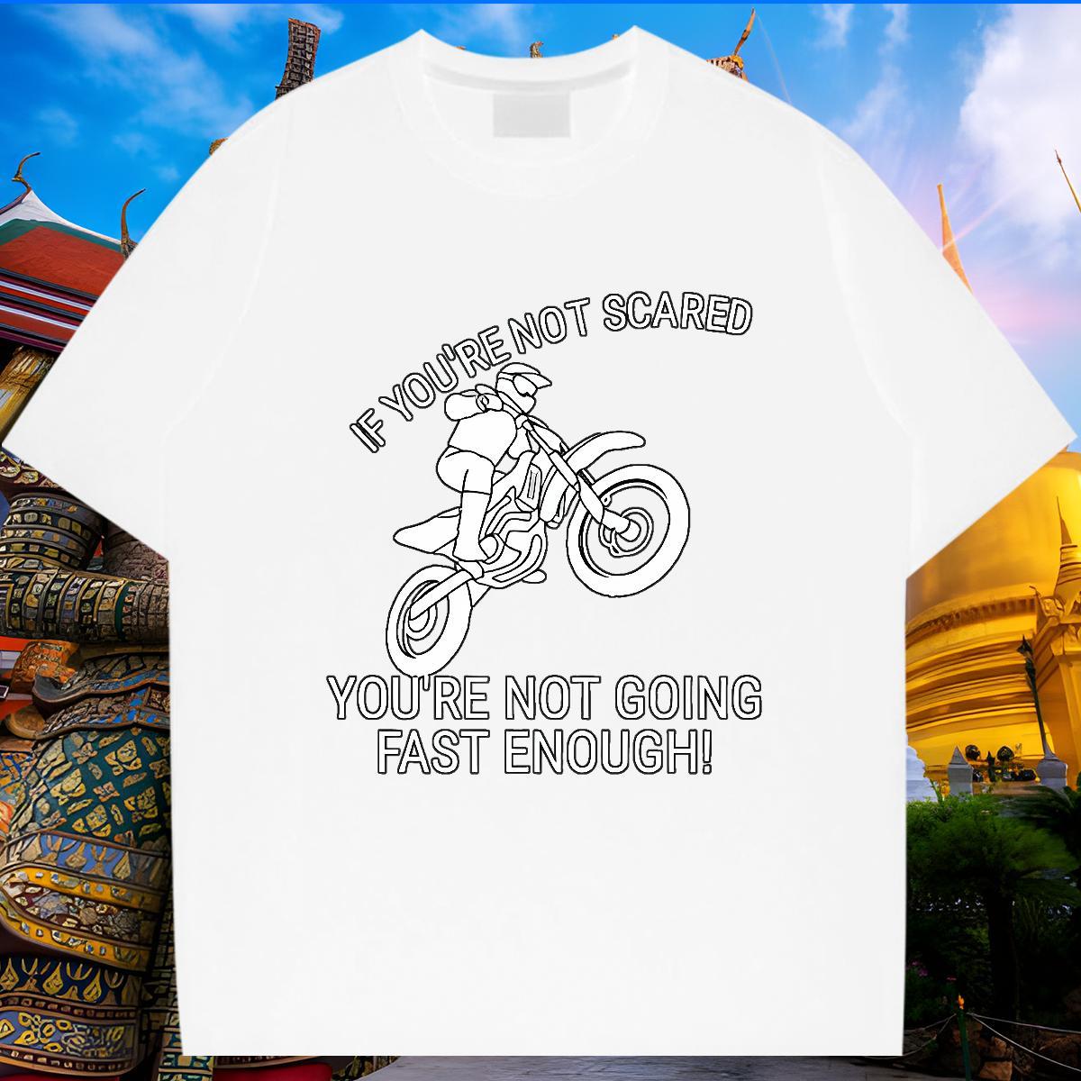New Mens T Shirts Motorcycle Tees Shirts 230g Pure Cotton Casual Daily Wear Cool Oversized 3XL 4XL Breathable Crew Neck Tshirt for Man Woman