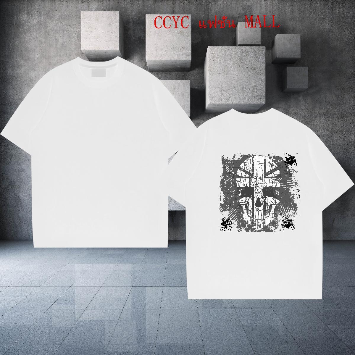 2024 Summer Mens T Shirts skull Wear 230g Cotton Spring Summer Cool Design DIY Anime Breathable Crew Neck Men Tshirts