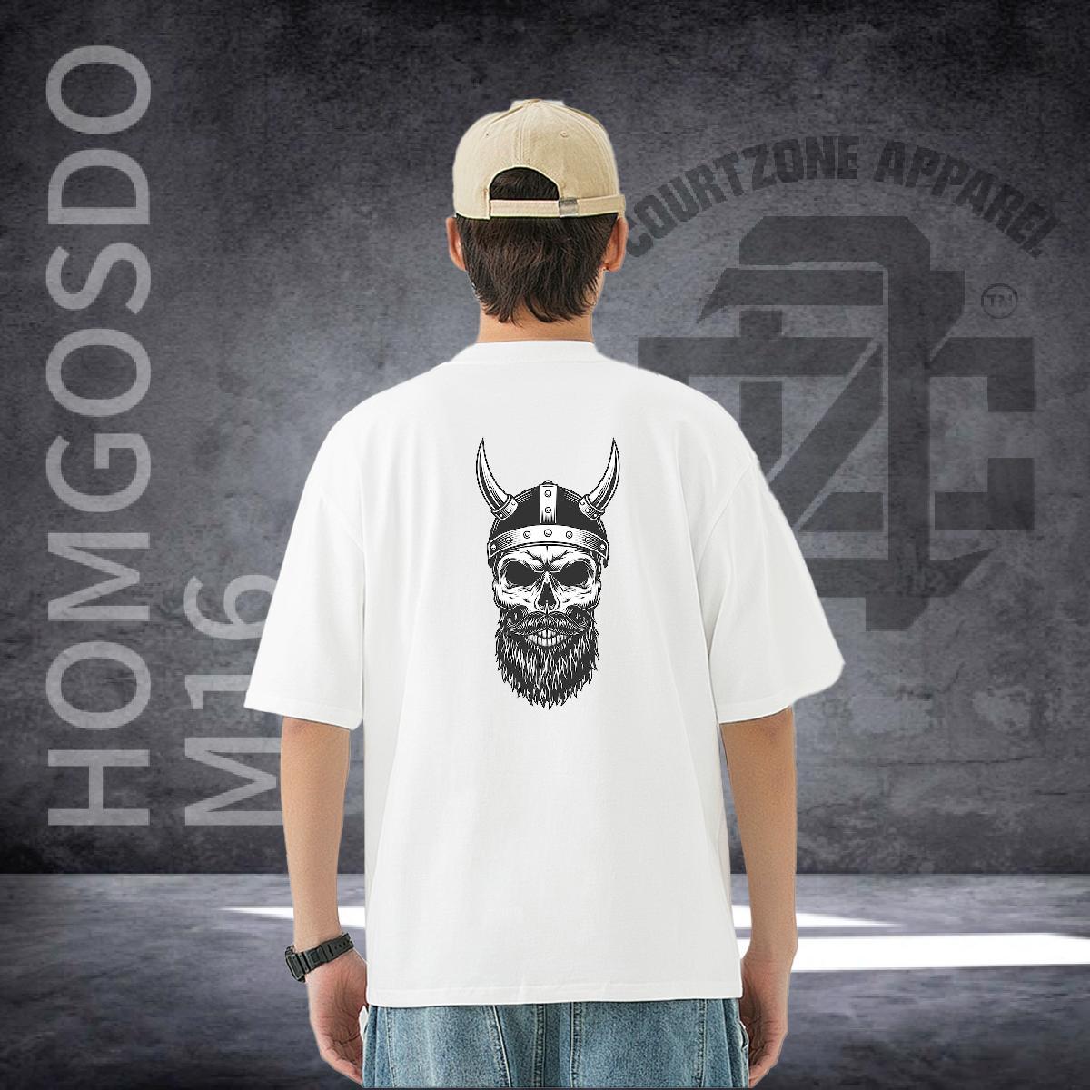 DIY Customized T-Shirts skull Clothings 100% Cotton 230g Street Casual Cool Design Customized Print Breathable Tshirt for Man Woman
