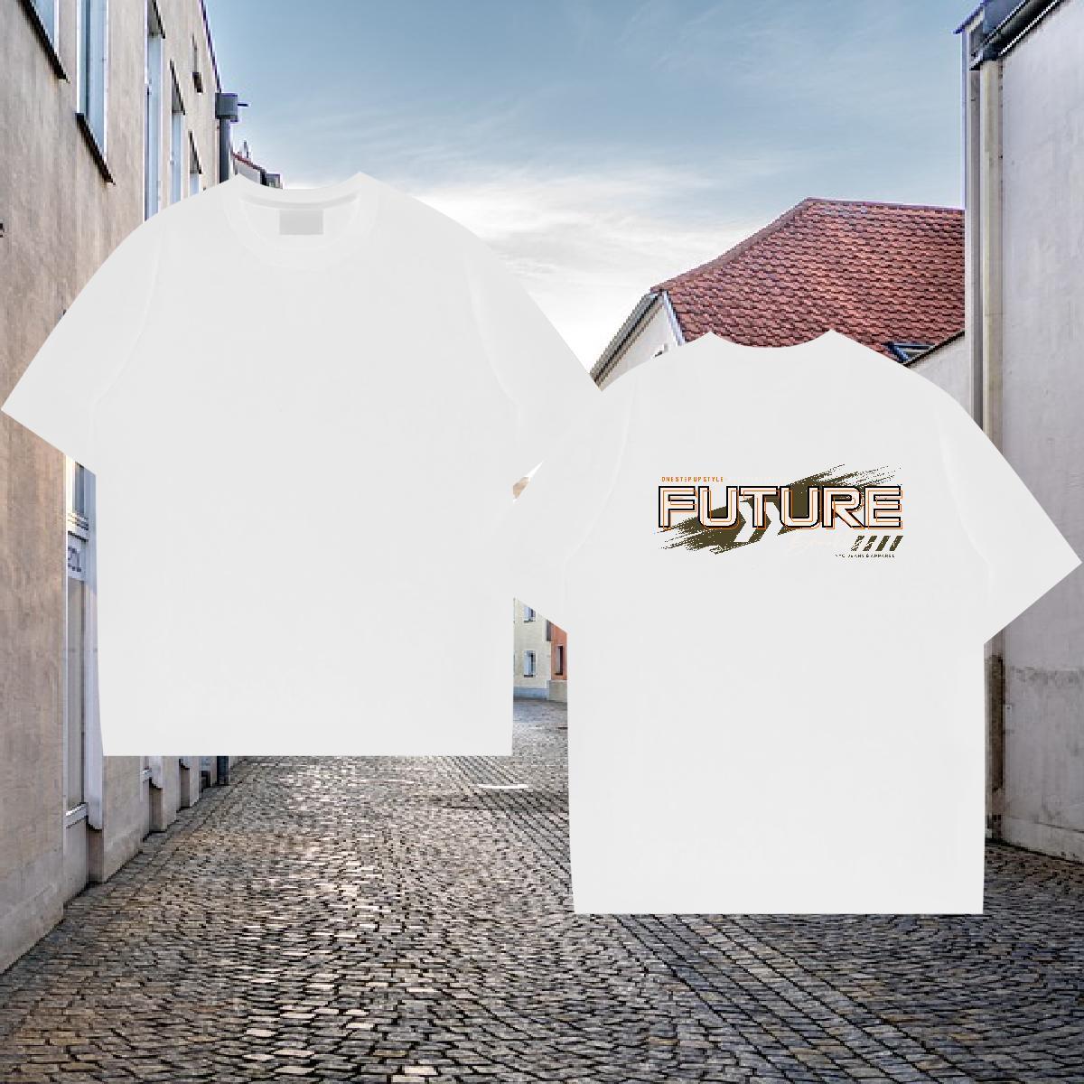 Classic T Shirt For Man letter Tops 230g Cotton Hip Hop Designer DIY Anime Crew Neck Breathable Men Tees