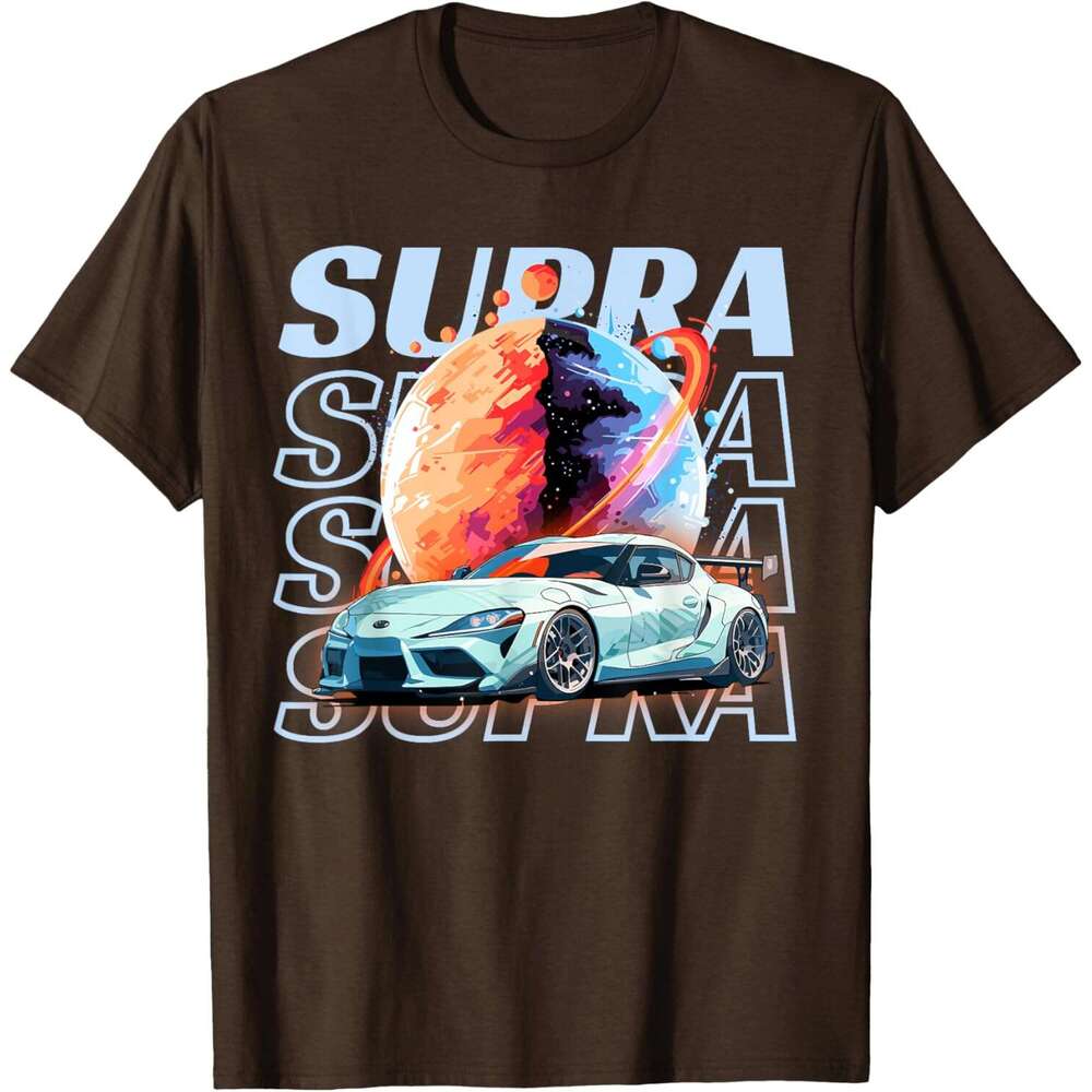 Mens T shirt JDM Supra Space Theme Car Lover Japan Graphic T-Shirt shirts tshirt graphic tee Casual tops summer clothes Short sleeve Free shipping
