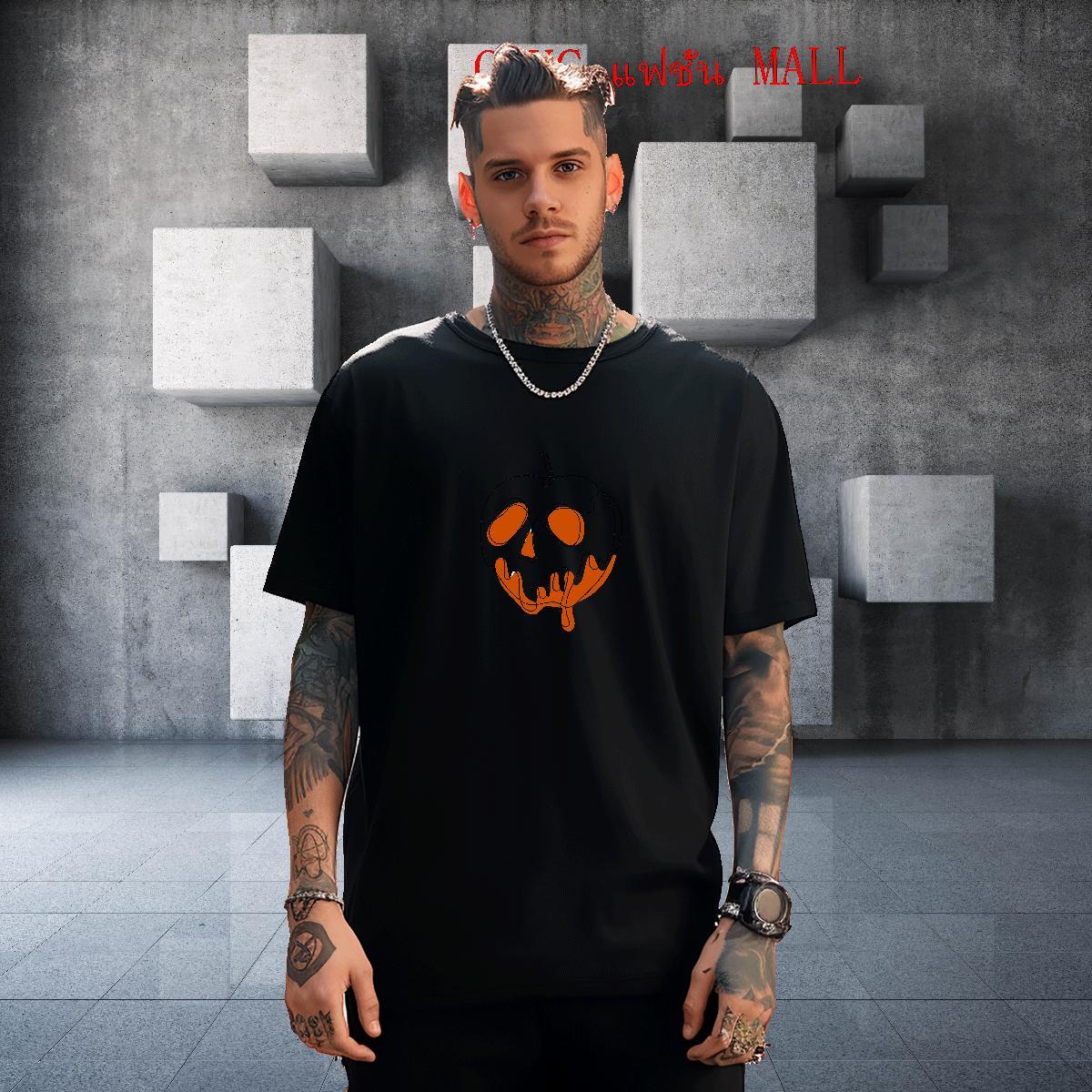 Fashion Design Man T Shirts skull Tops Shirt 230g Pure Cotton Anime Printing Street Designer Floral Print Breathable Soft Men Tops Tees