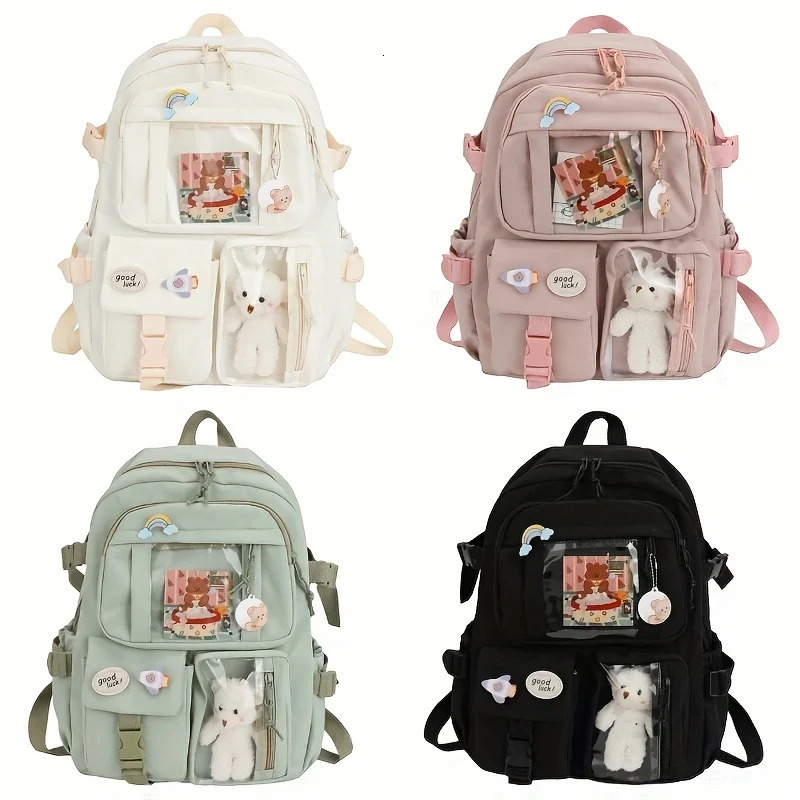 Large capacity high school student backpack Korean female 240807