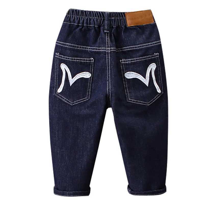 Jeans Boys Jean Pants Long Trousers Cotton 2024 Cool Spring Autumn Babys Kids Pants High Quality Childrens Clothing