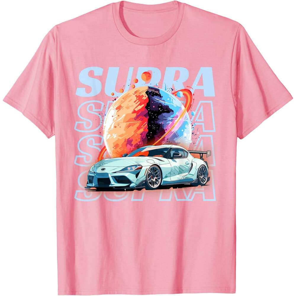 Mens T shirt JDM Supra Space Theme Car Lover Japan Graphic T-Shirt shirts tshirt graphic tee Casual tops summer clothes Short sleeve Free shipping