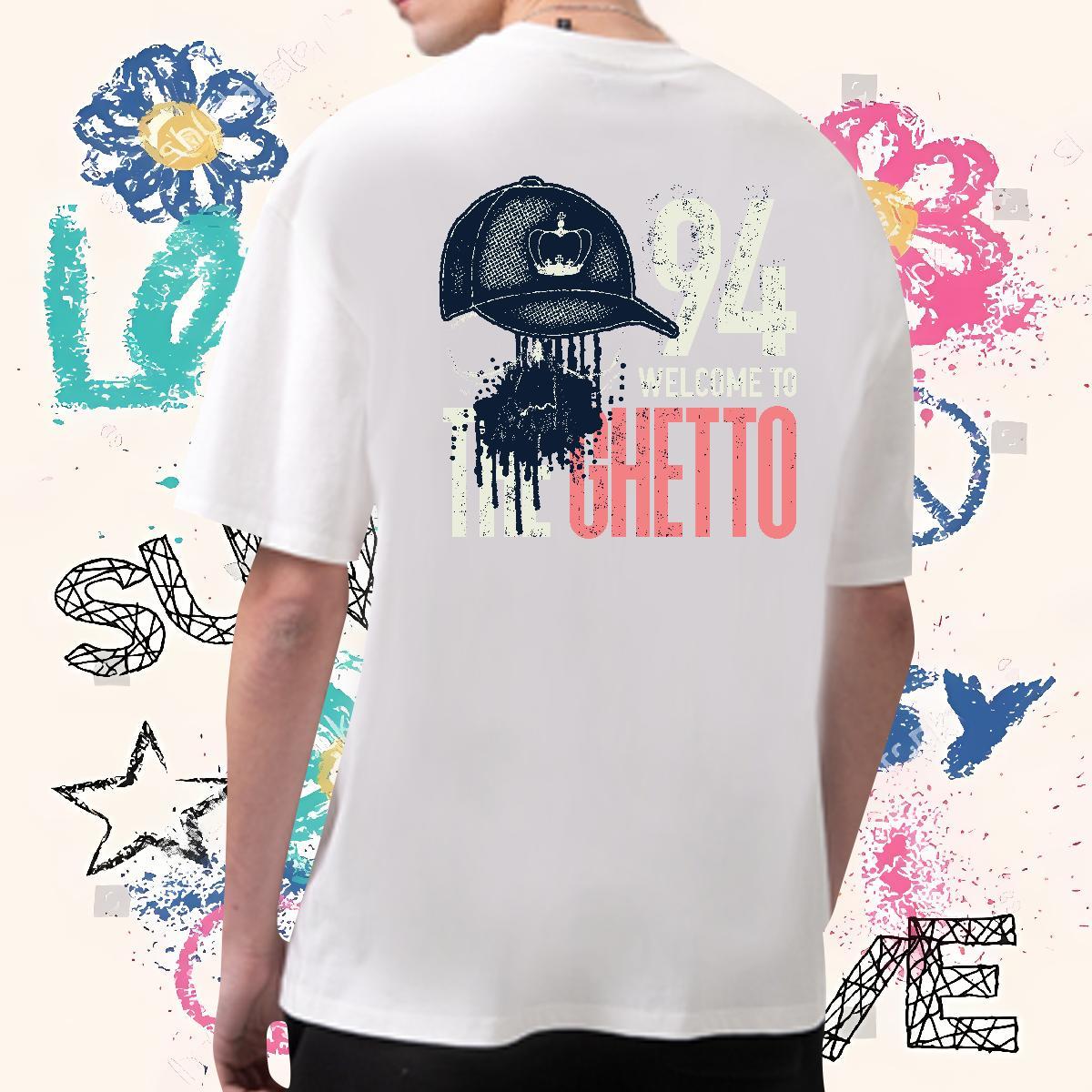 Fashion New Mens T Shirts letter Tees 100% Cotton 230g Sports Casual Classic Cartoon Printing L-4XL Crew Neck Tshirt for Man Woman