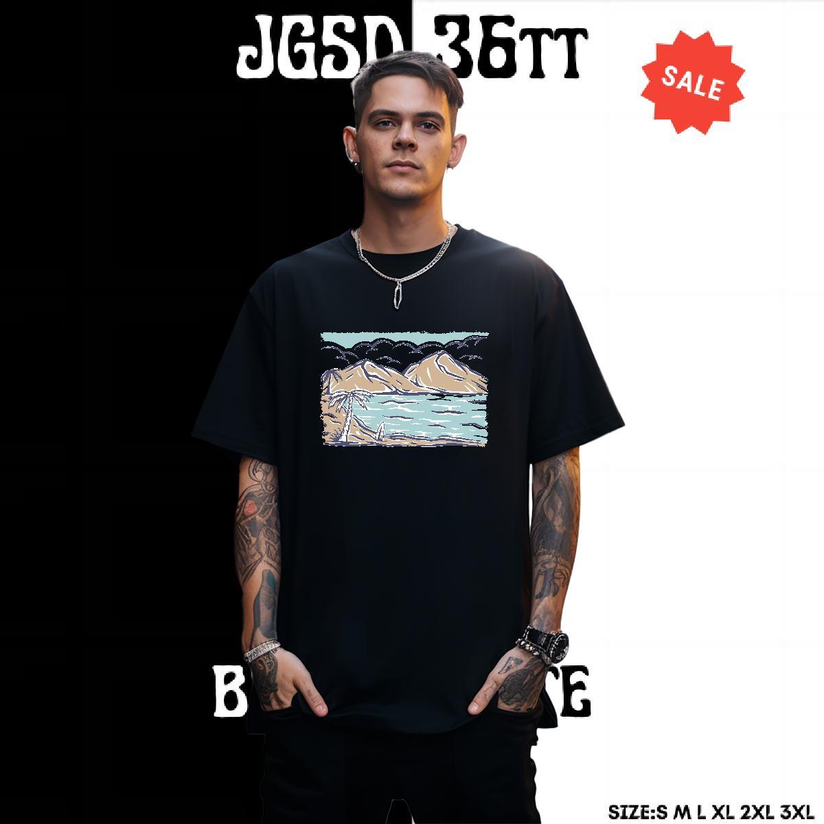 Designer Fashion Mens T Shirts mountains Polos 230g Pure Cotton Street wear Hip Hop Comfortable Custom Printed Breathable Soft Men Tops Tees