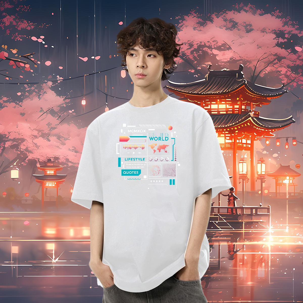 Designer Fashion Man T Shirts letter Tshirts 100% Cotton 230g Sport Free Shipping Custom Printing Pure Cotton Men Tees