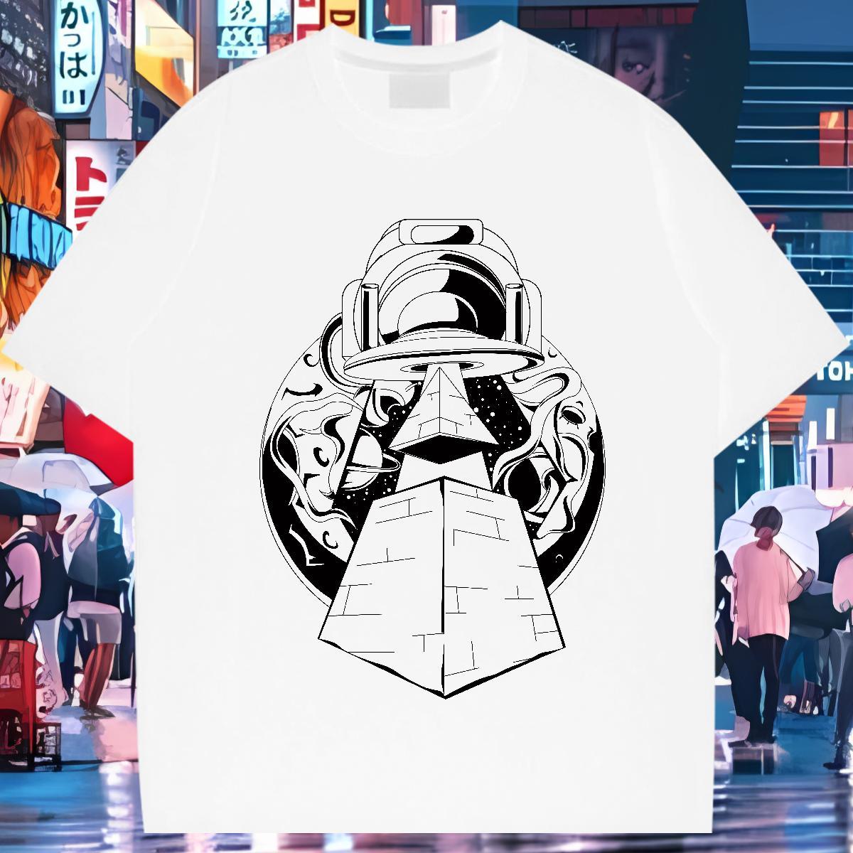 2024 New T-Shirts ET Tops Tees 230g 100% Cotton Sport High Quality DIY Logo Oversized Breathable Soft Tshirt for Man Woman
