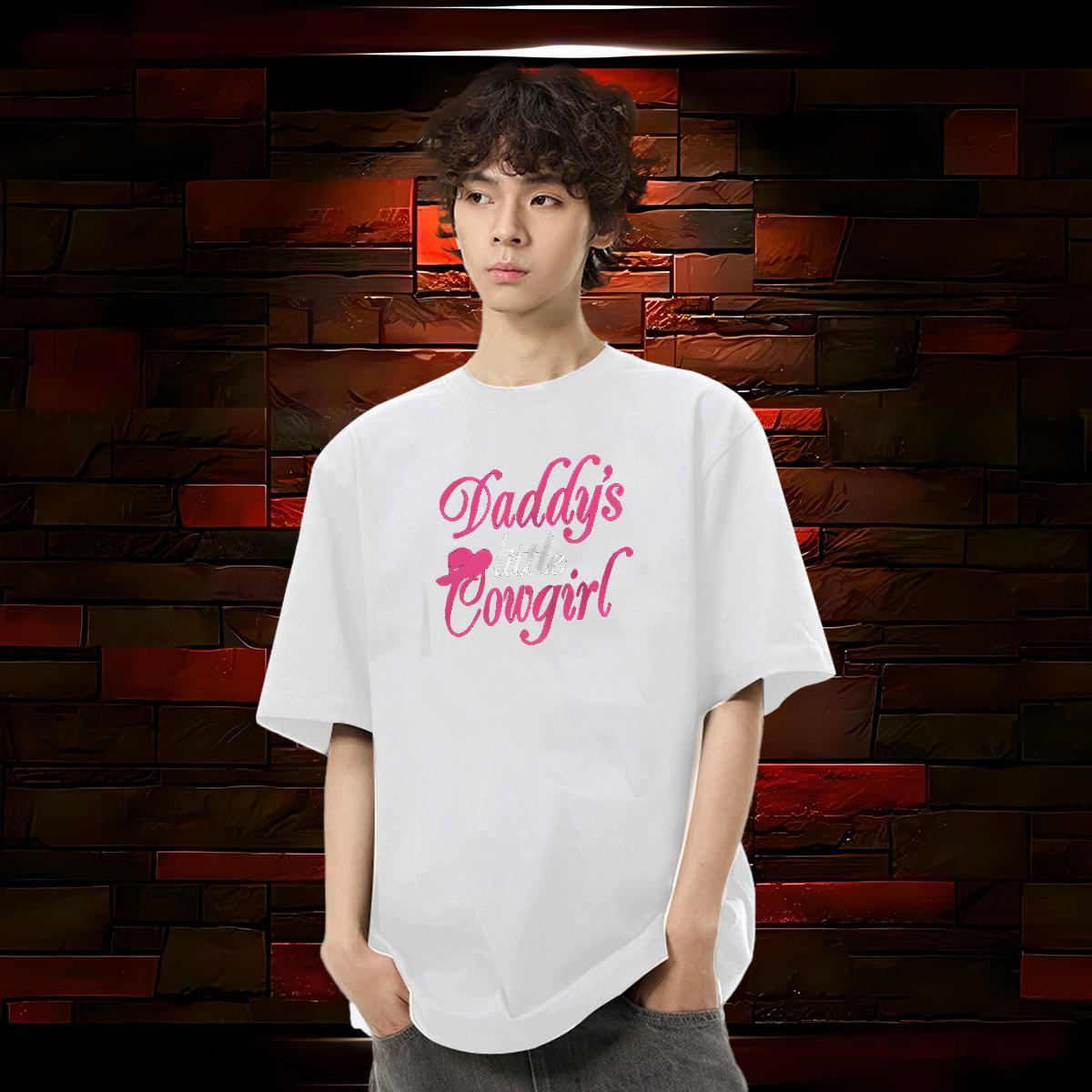 DIY Customized T Shirt For Man letter Tops 230g Pure Cotton Home Outdoor Popular DIY Anime Breathable Men Tshirts