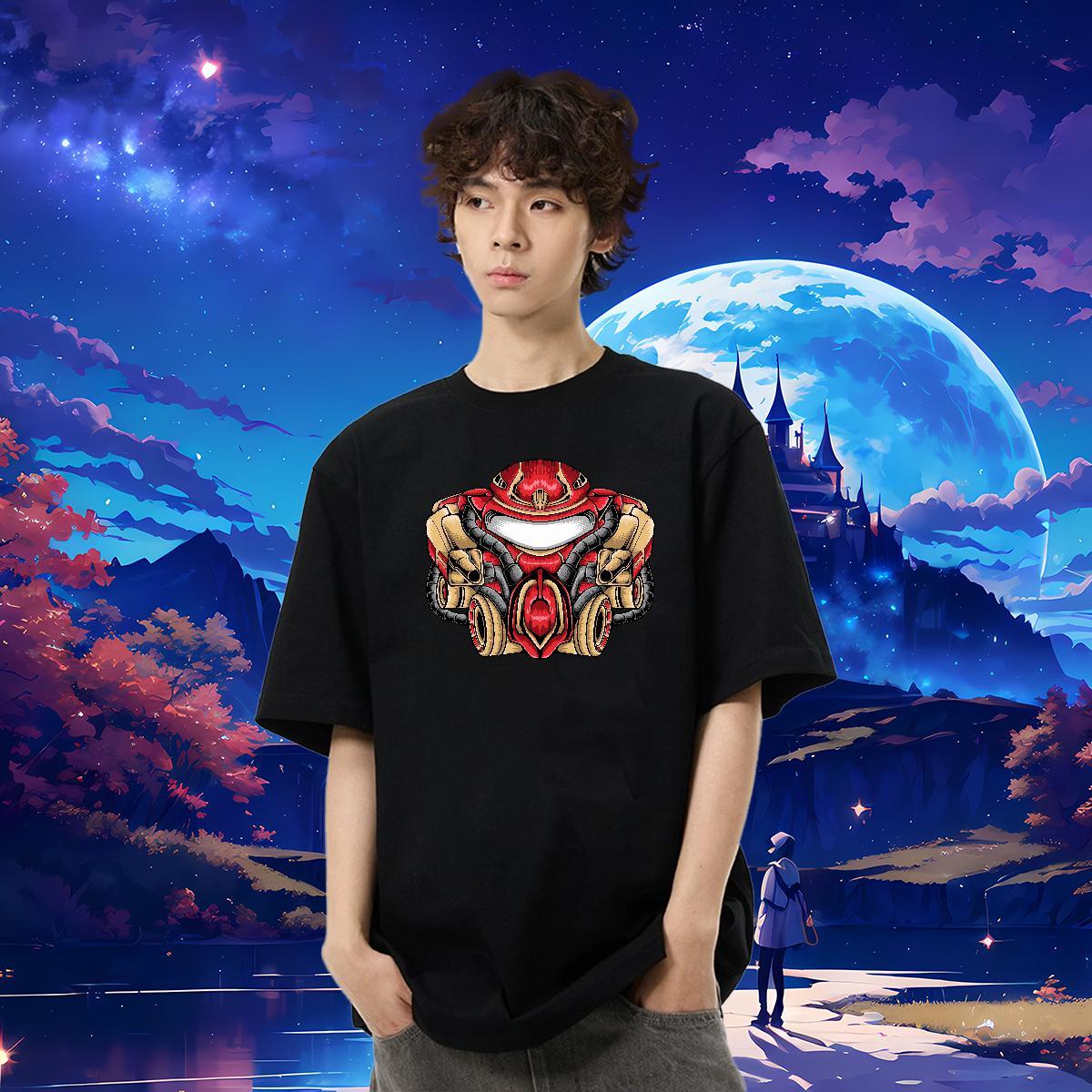 Classic Casual T-Shirts for Men ET Tees 100% Cotton 230g Daily Outfit Free Shipping DIY Anime Short Sleeve Soft Tshirts