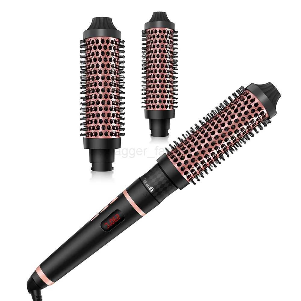 Replaceable Thermal Brush 1.5 Inch Ionic Heated Round Brush Creates Blowout Look Thermal Round Brush Curling IronXJ240807