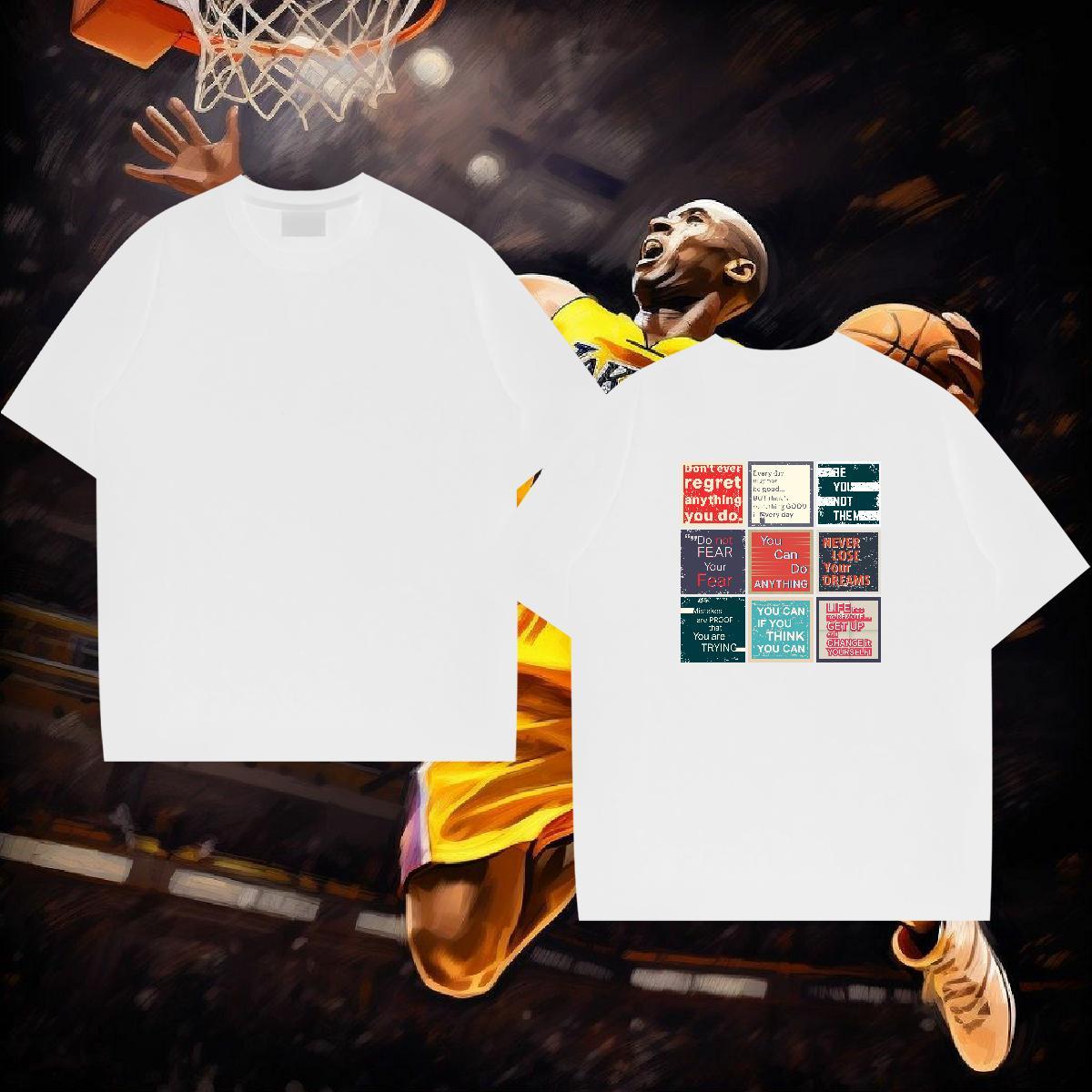 2024 Summer Man T Shirts letter Tops Tees 100% Cotton 230g Summer Casual Loose Fit Custom Anime Breathable Short Sleeve Mens Tshirts