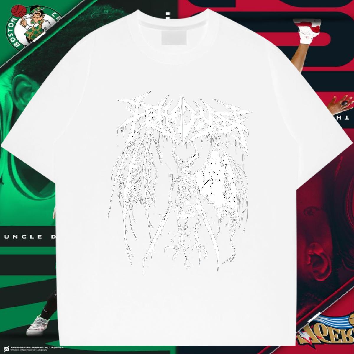 Fashion Design T-Shirts skull Tees 230g 100% Cotton High Street Hip Hop Classic Anime Breathable Crew Neck Men Tshirts