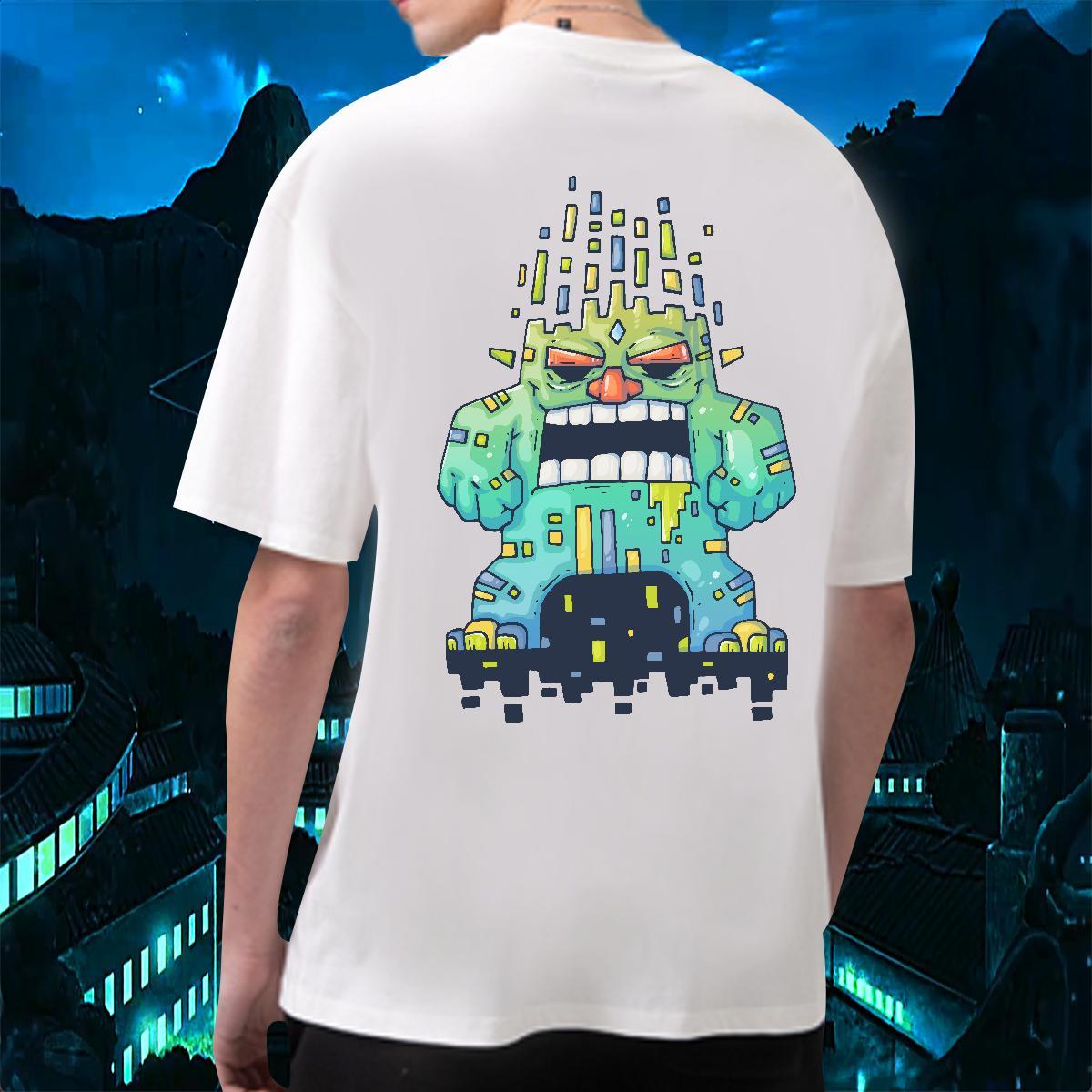 2024 Mens T Shirts ET Wear 100% Cotton 230g Street Casual Comfortable DIY Printed Short Sleeve Soft Tshirts