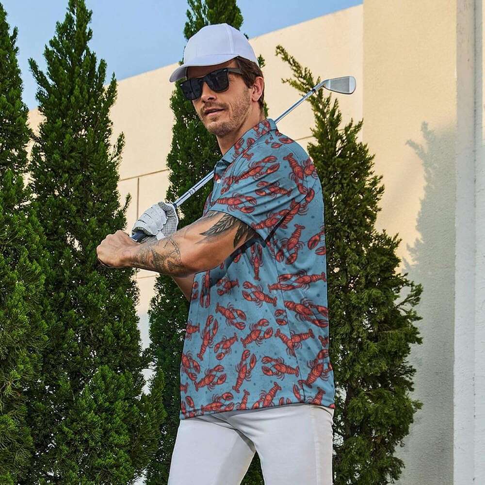 Fashion Mens Polo shirt Quick-Dry Short Sleeve Polo Gifts Crazy Shirts for Men Fun Golf Outfits Polos shirts tshirt Casual tops summer clothes Short s